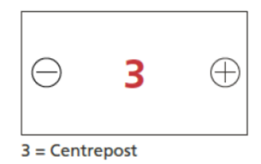 Picture of 22NF-330D - 12VOLT 330CCA 40AH DELKOR HEAVY DUTY CALCIUM MAINTENANCE FREE BATTERY - DUAL FIT (MF41)
